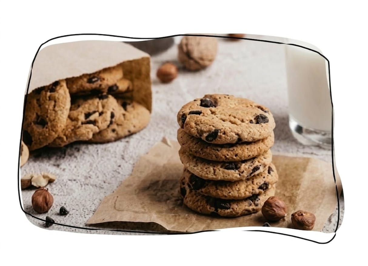 Cookies stacked